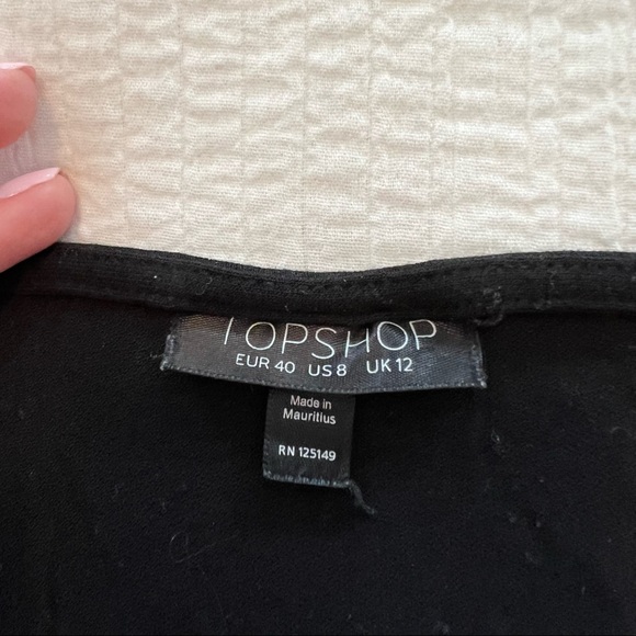 Topshop Lace Up Front T-shirt - Picture 6 of 6